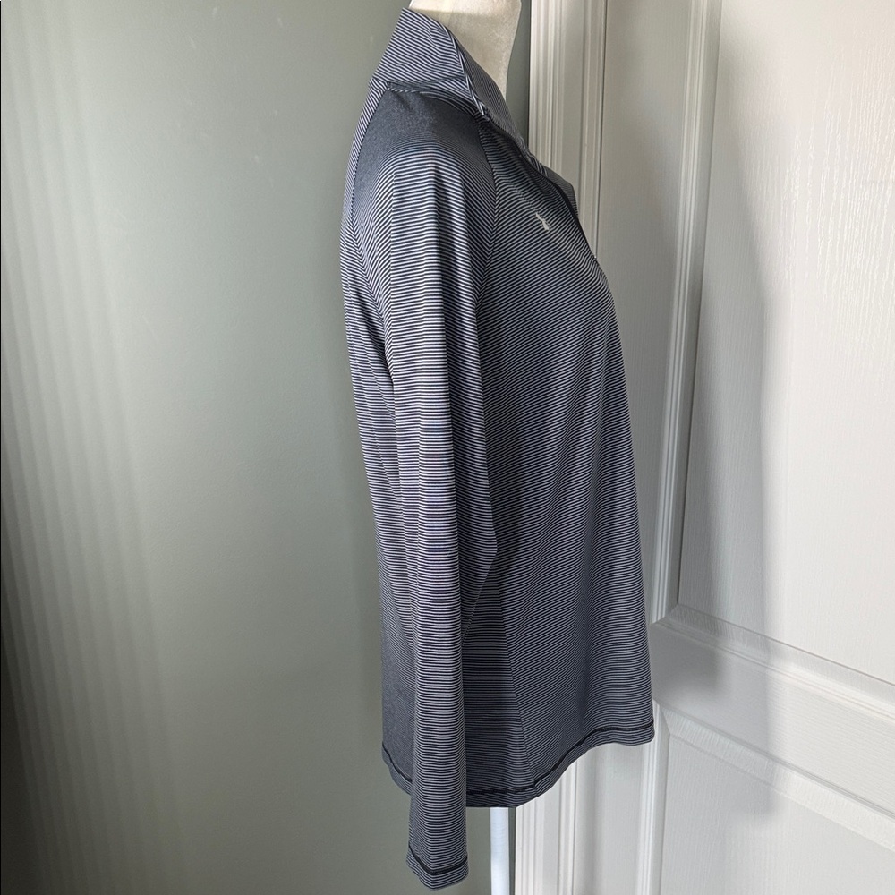 Under Armour HeatGear Striped 1/4 Zip Pullover Athletic Top LG - Picture 6 of 7